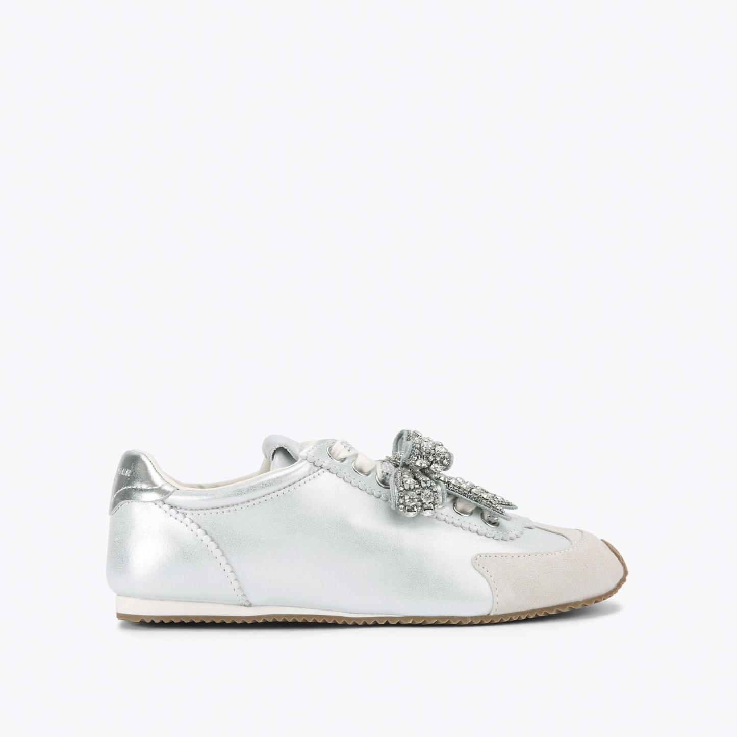 Kurt Geiger London Islington Bow Sneaker - White