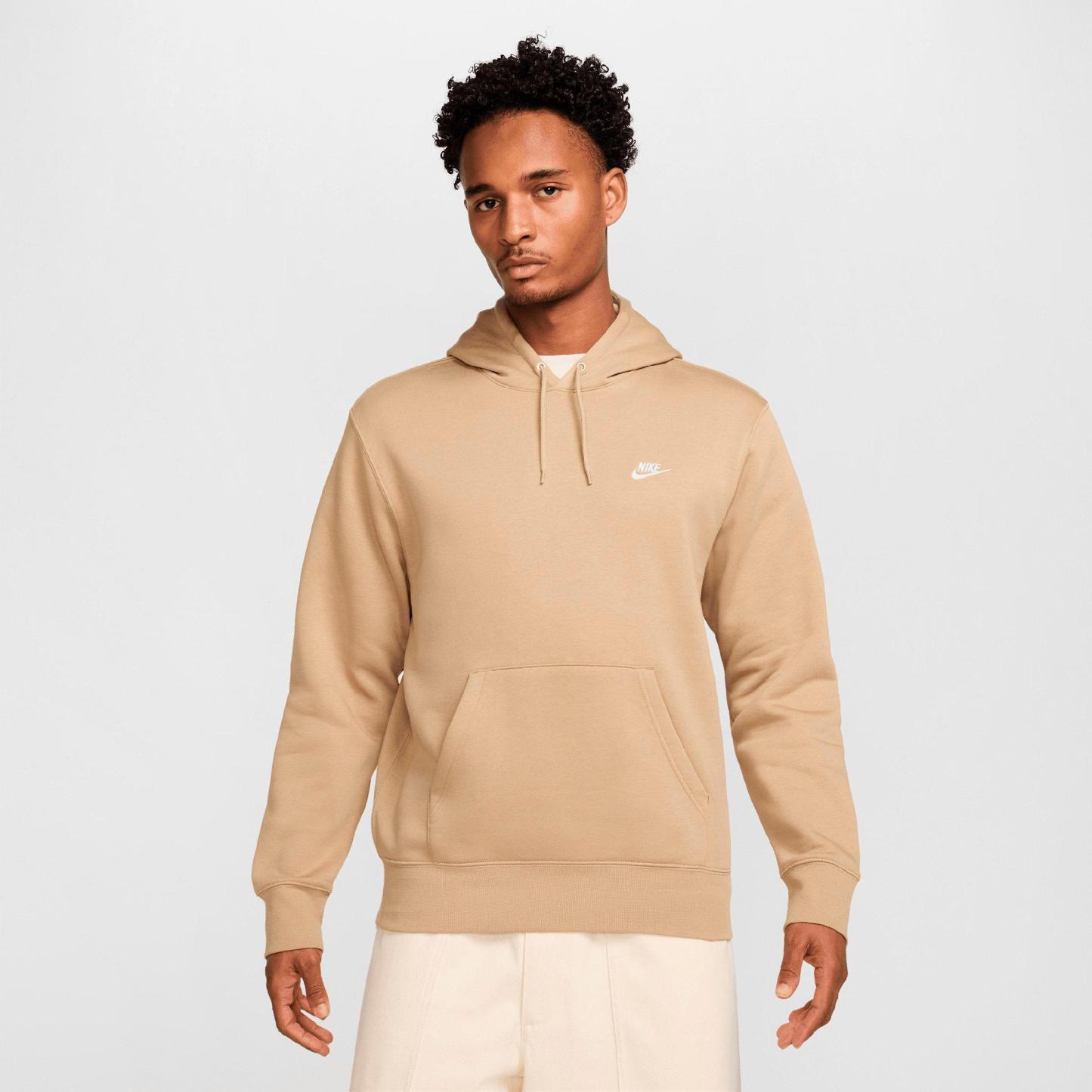 Men's Nithtke Club Fleece Premium Embroidered Pullover Hoodie - Part 1 - Parachute Beige/Parachute Beige/White