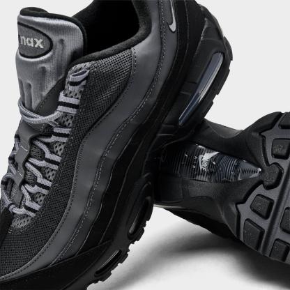 Men's Nike Air Max 95 Big Bubble Casual Shoes - Black/Lime Blast/Anthracite/Metallic Silver