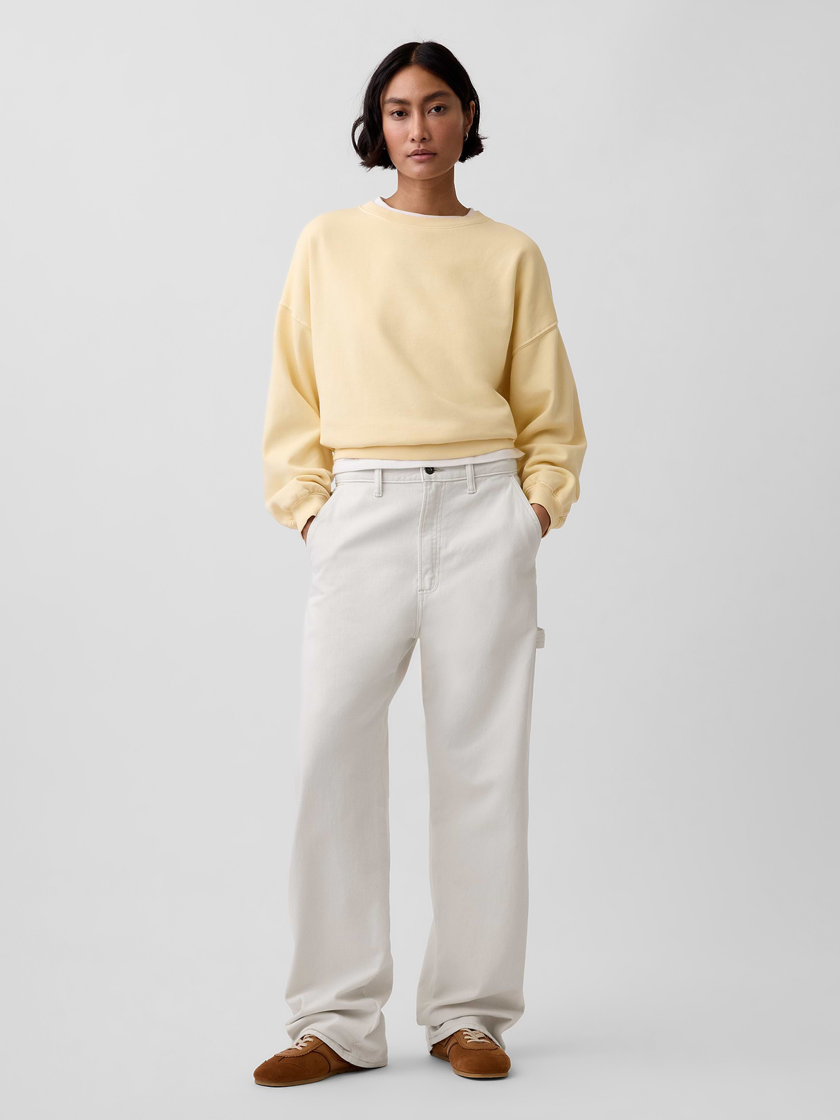 '90s Loose Jeans - ecru