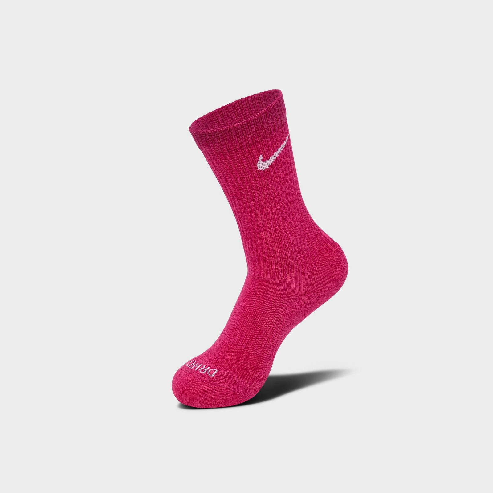 Nike Everyday Plus Cushioned Crew Training Socks (6-Pack) - Sweet Beet/Cannon/Glacier
