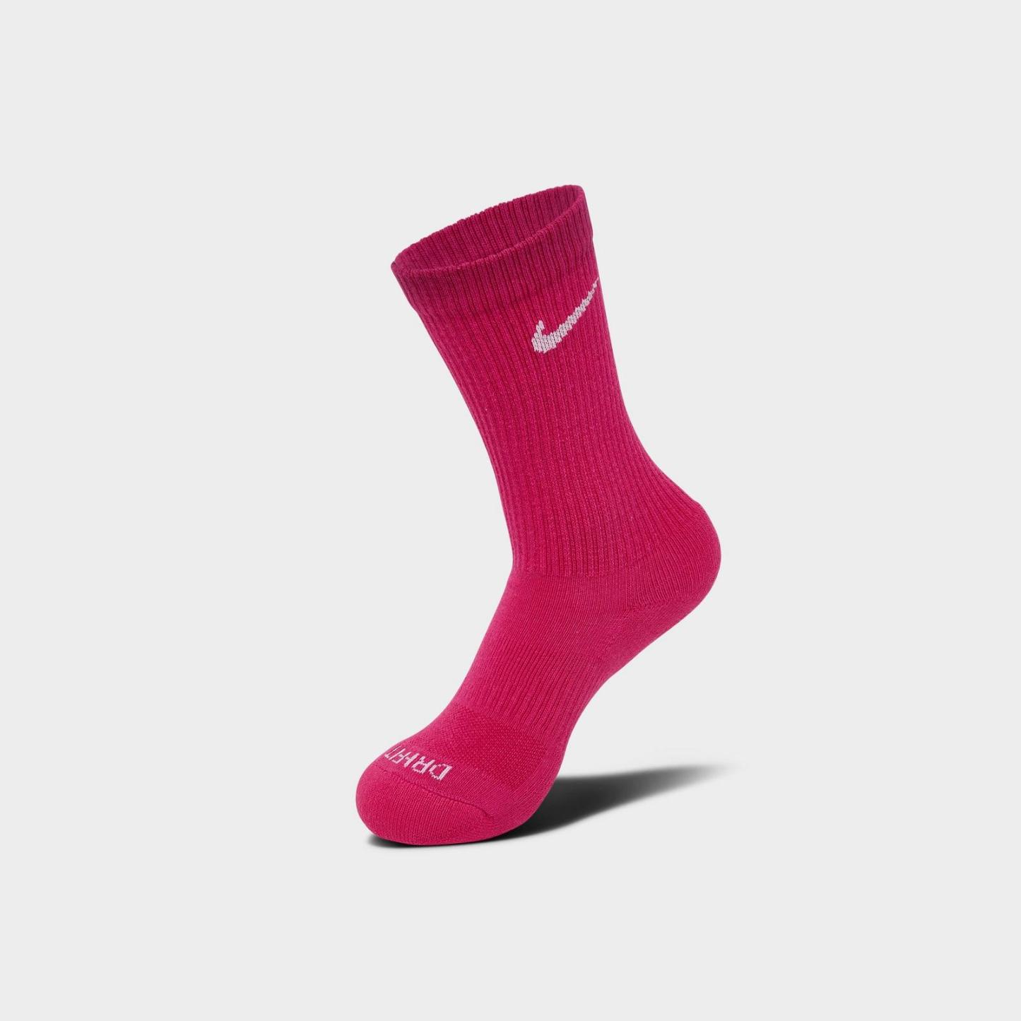Nike Everyday Plus Cushioned Crew Training Socks (6-Pack) - Sweet Beet/Cannon/Glacier