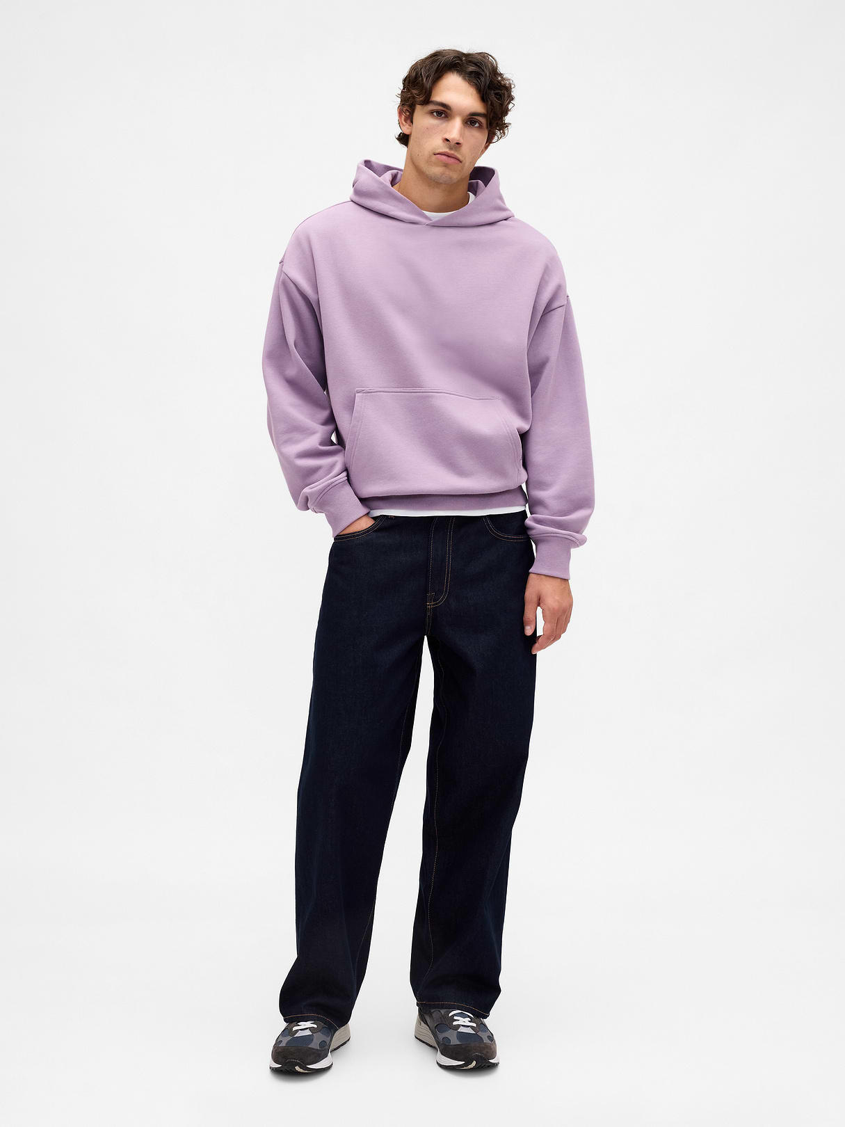 Adult Heavyweight Oversized Hoodie - purple