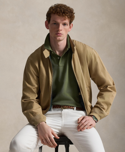 Polo Ralph Lauren Men's Cotton Custom Slim Fit Mesh Polo Shirt - Supply Olive