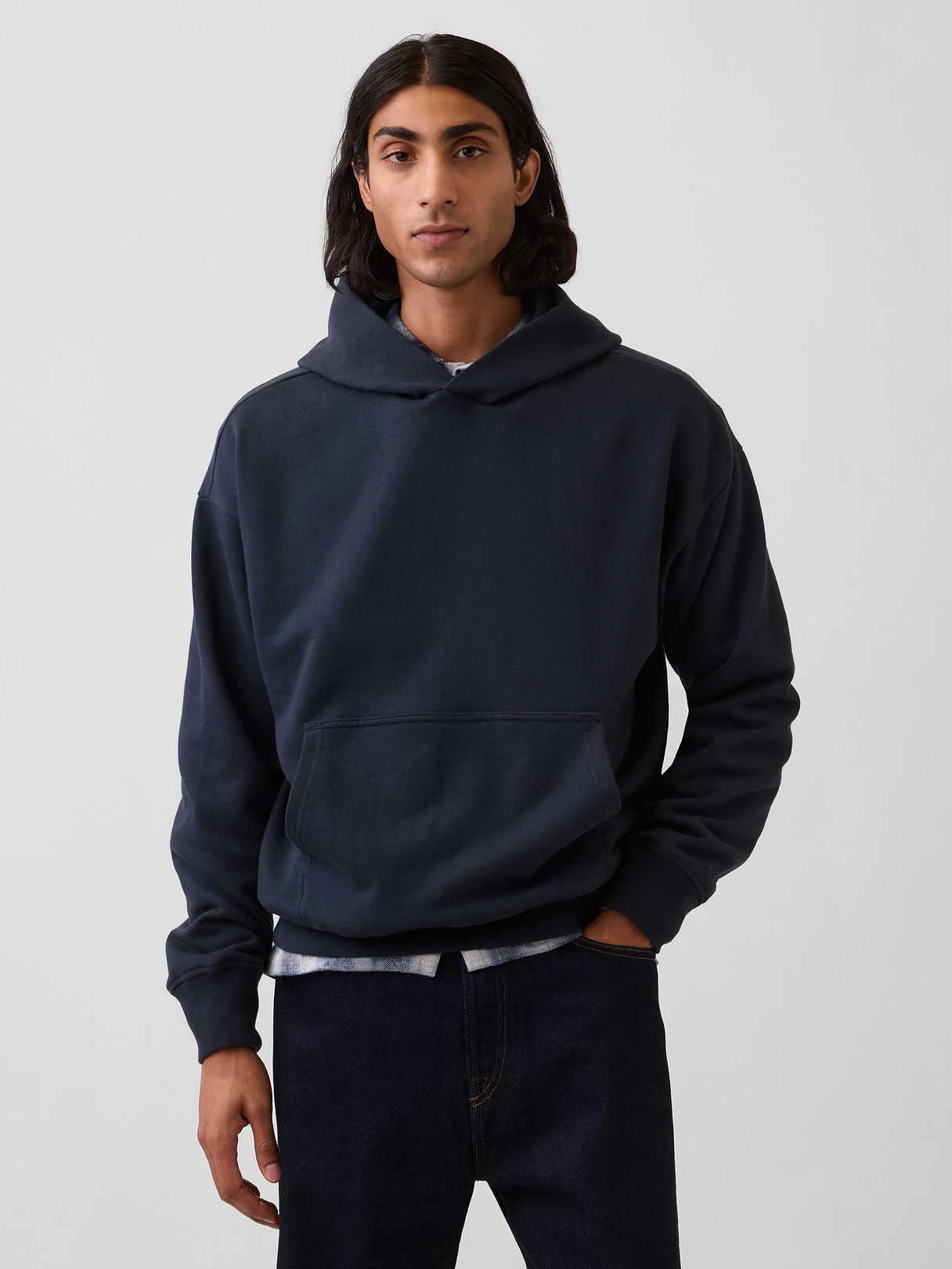 Adult Heavyweight Oversized Hoodie - New classic navy blue