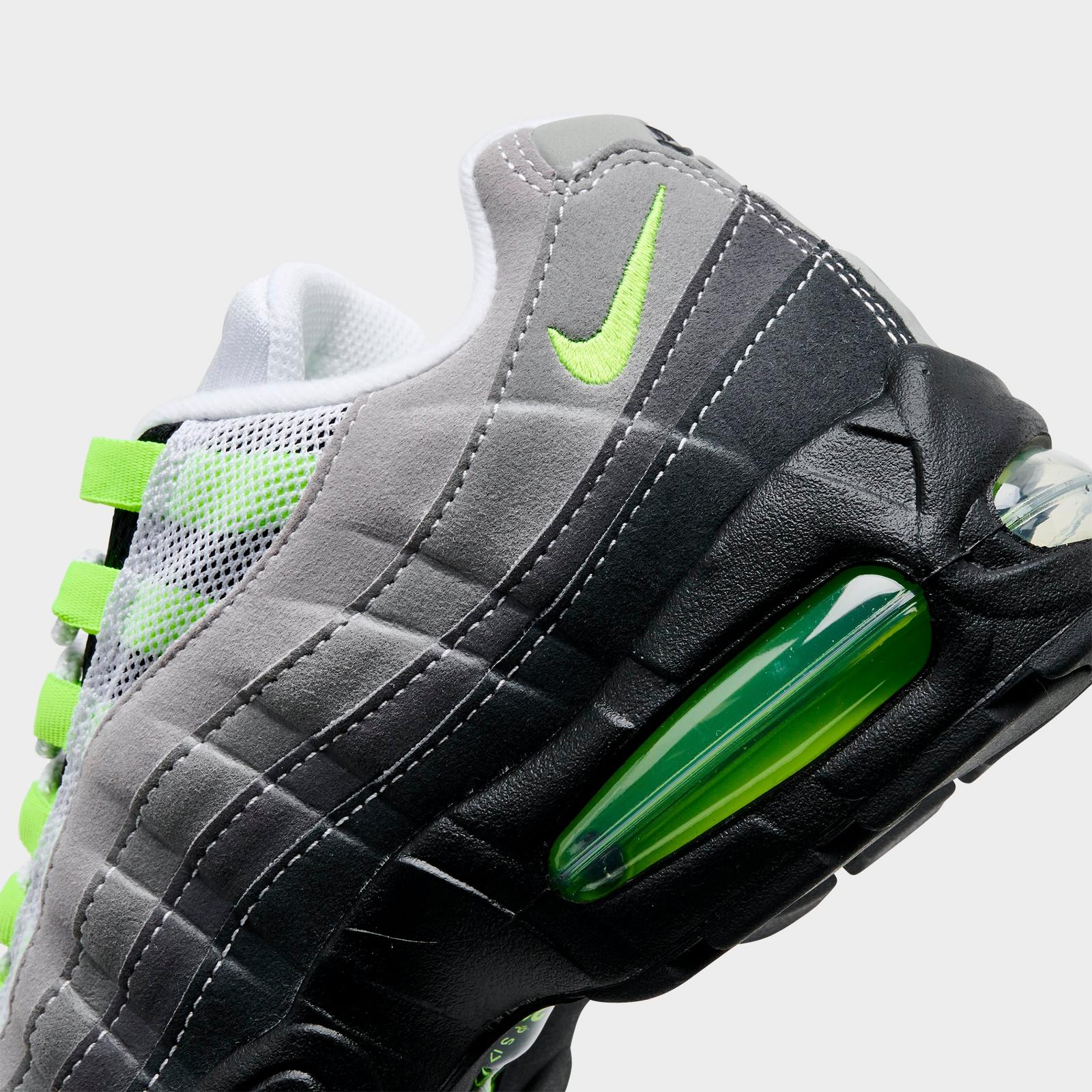 Women's Nike Air Max 95 Big Bubble Casual Shoes - Black/Neon Yellow/Anthracite/Light Graphite