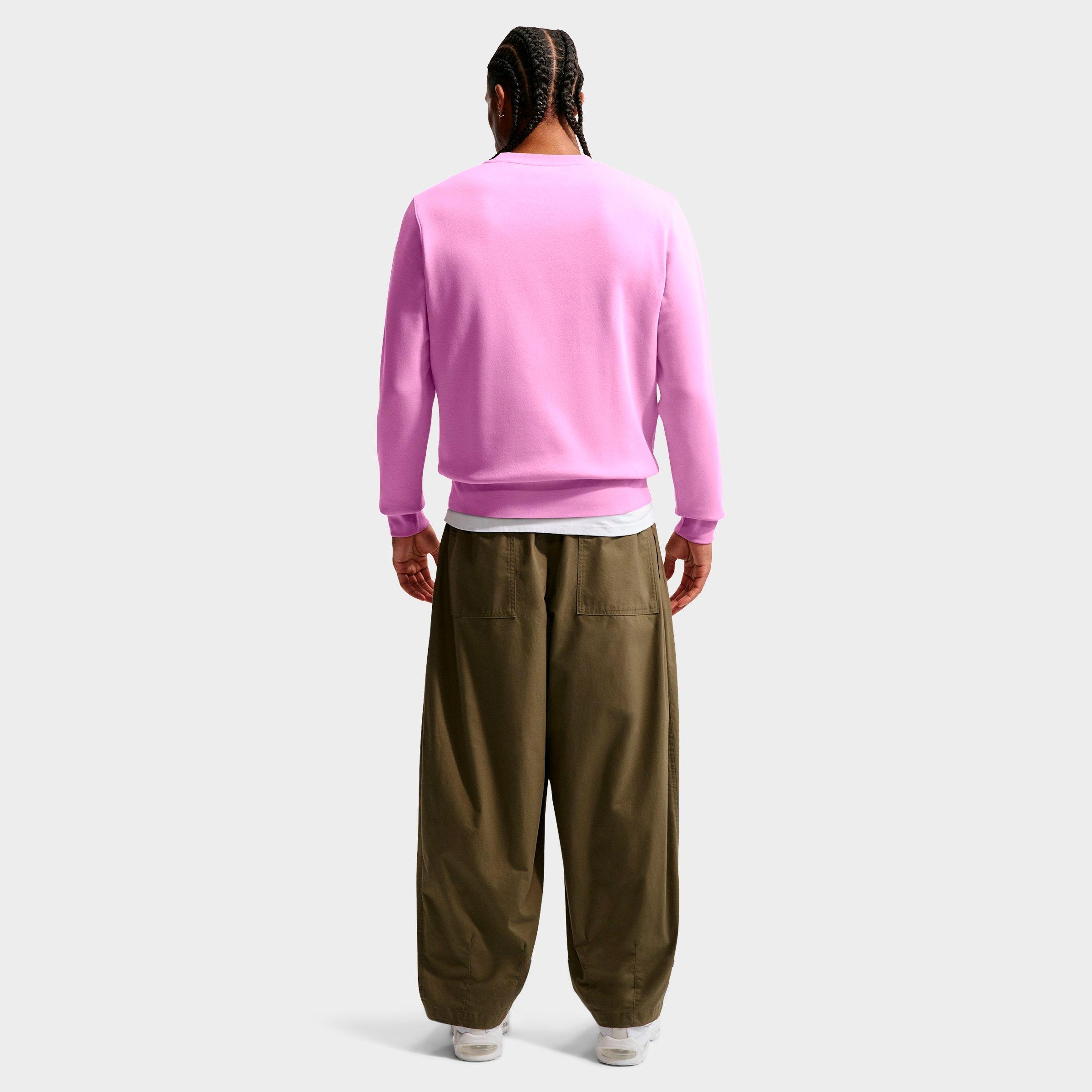 Men's Nithtke Club Fleece Premium Crewneck Sweatshirt - Light Magenta/Midnight Navy