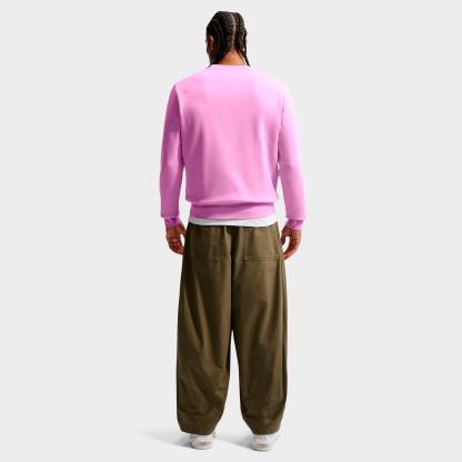 Men's Nithtke Club Fleece Premium Crewneck Sweatshirt - Light Magenta/Midnight Navy