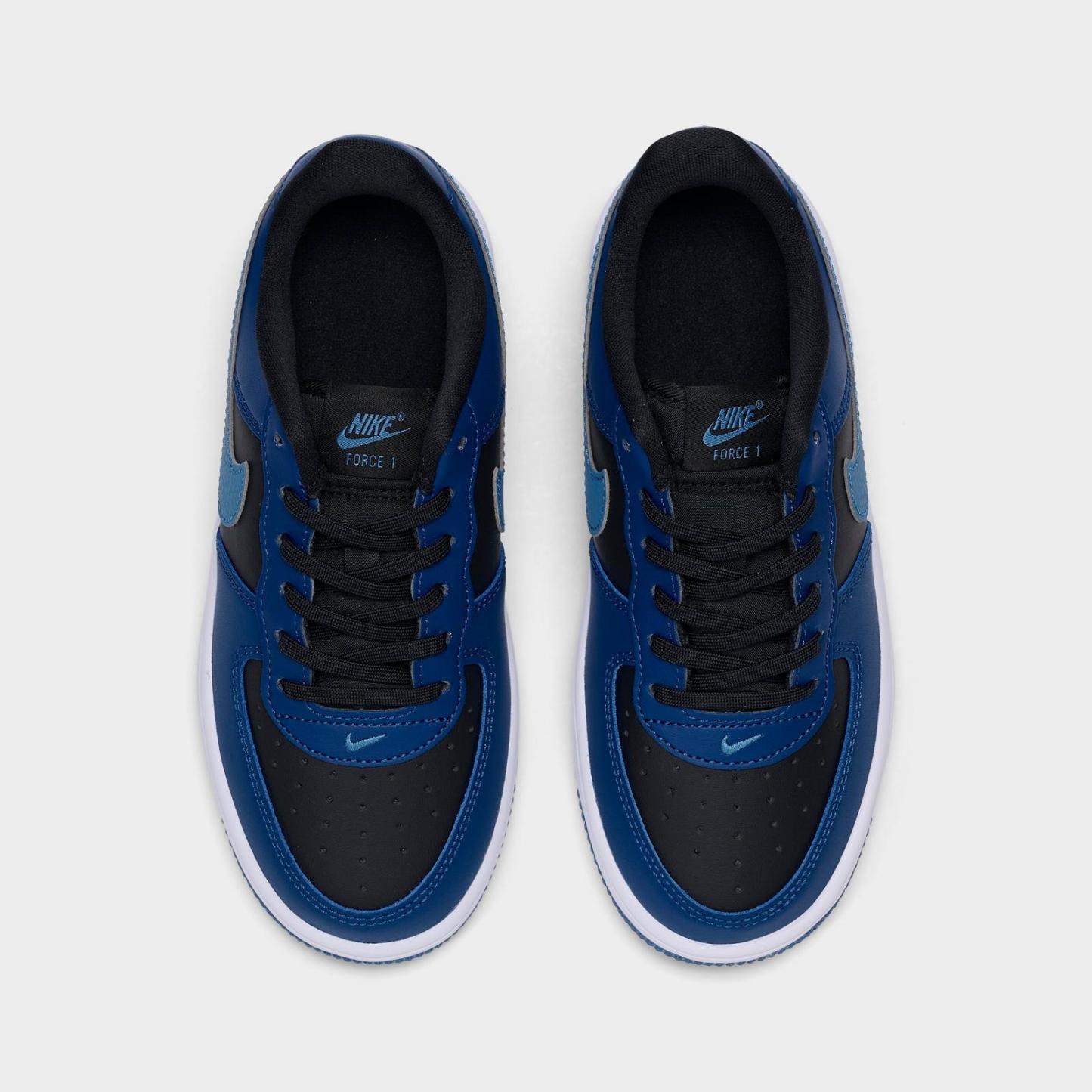 Little Kids' Nike Force 1 Casual Shoes - Black/Court Blue/White/Dutch Blue