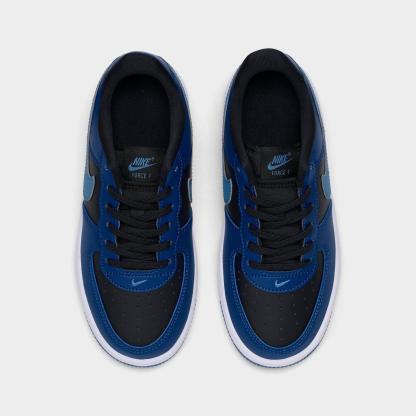 Little Kids' Nike Force 1 Casual Shoes - Black/Court Blue/White/Dutch Blue