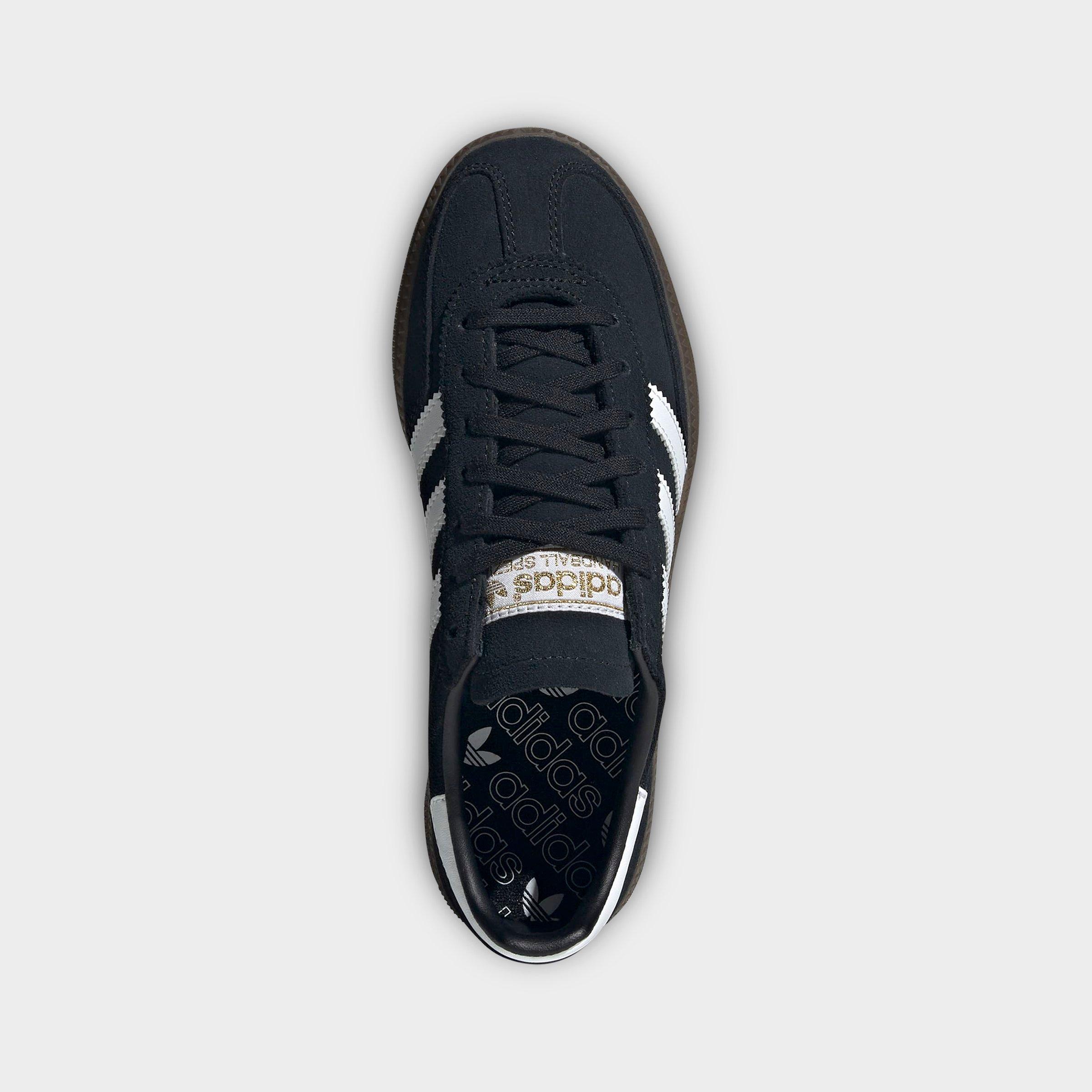 Big Kids' adidas Originals Handball Spezial Casual Shoes - Part 1 - Black/White/Gum - Top view