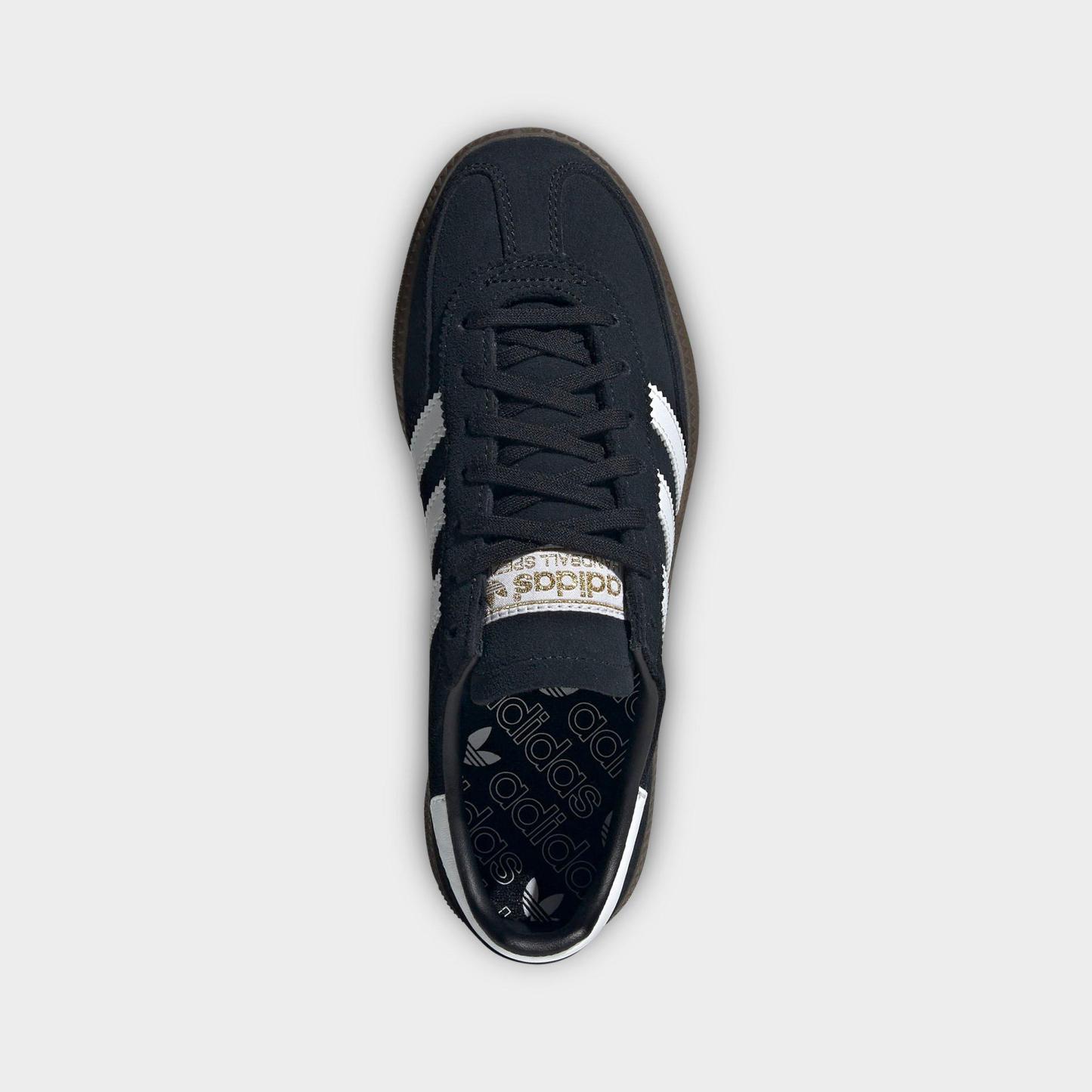 Big Kids' adidas Originals Handball Spezial Casual Shoes - Part 1 - Black/White/Gum - Top view