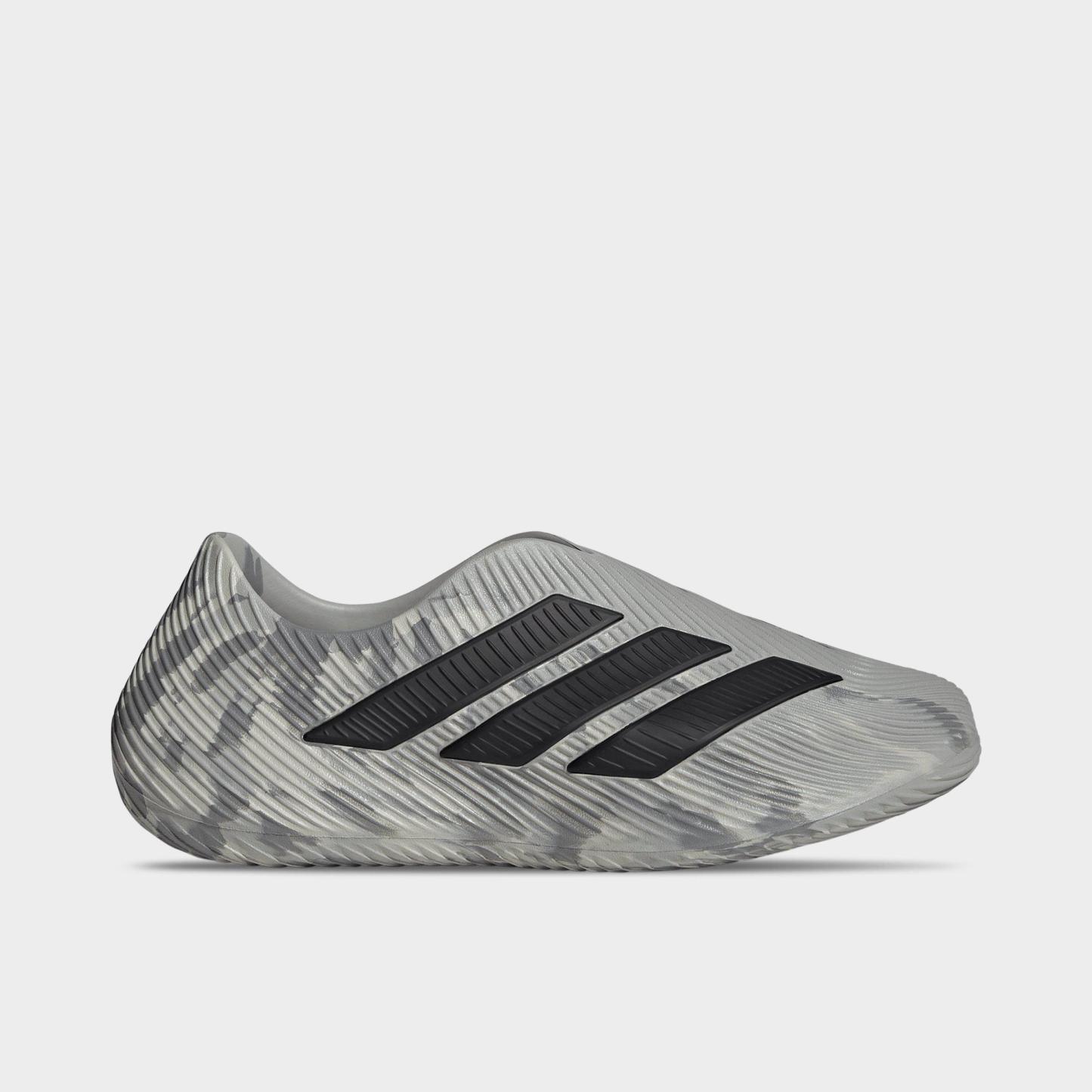 Big Kids' adidas Purechill Casual Shoes - Grey Two/Black/Grey One - Left shoe facing left. Outside of the shoe.