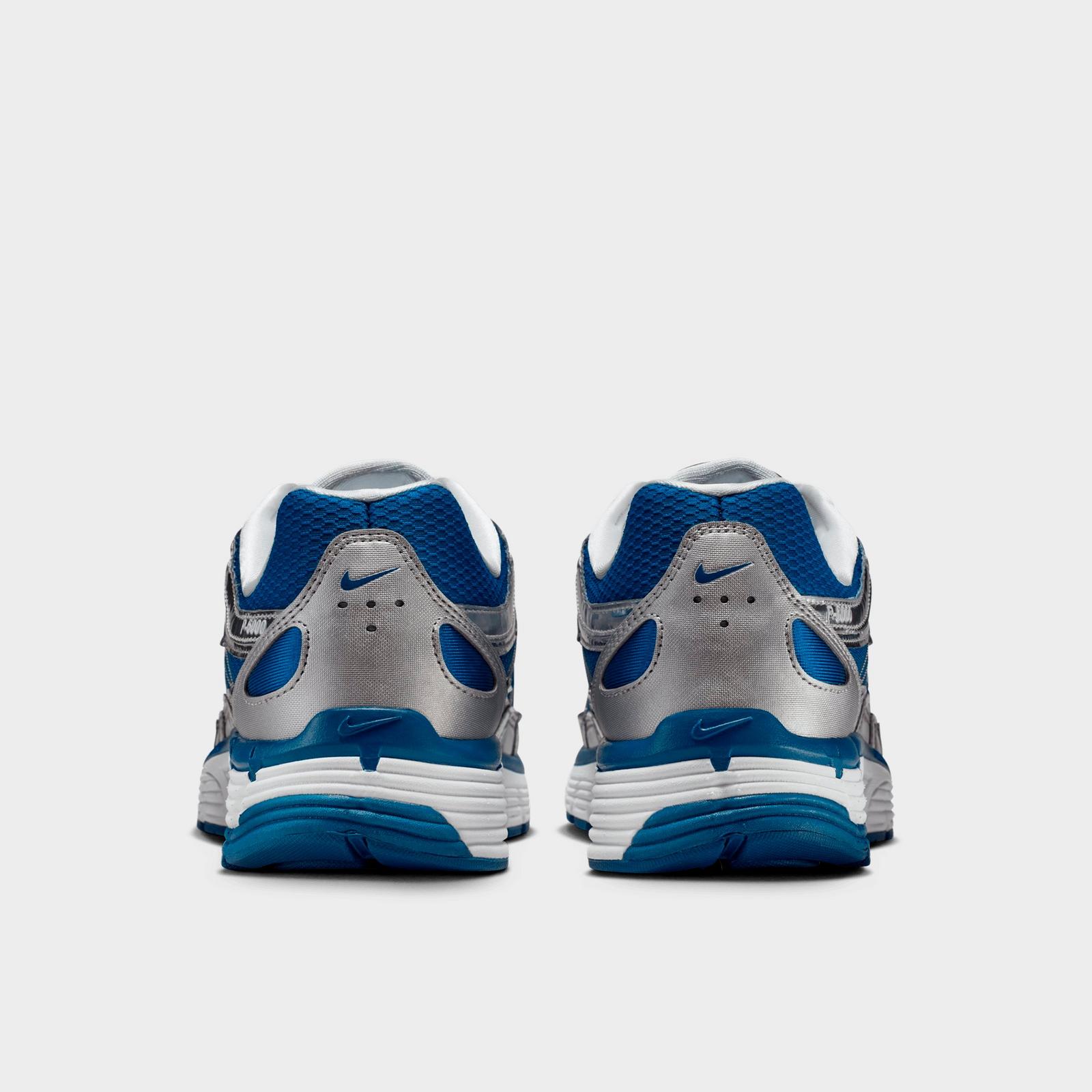 Men's Nike P-6000 Casual Shoes - Court Blue/White/Metallic Silver