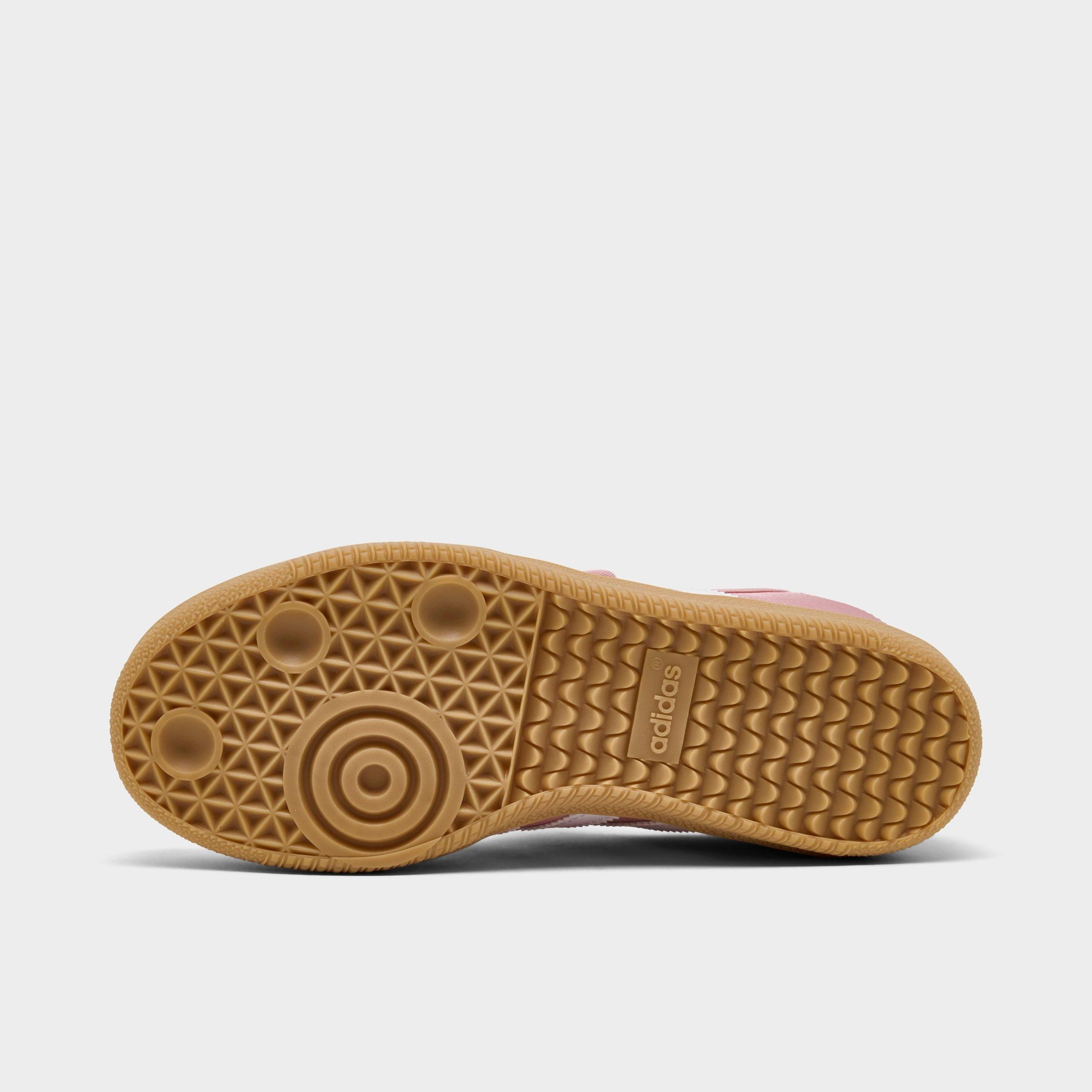 Girls' Little Kids' adidas Originals Samba Jane Casual Shoes - Wonder Mauve/Footwear White - Bottom view