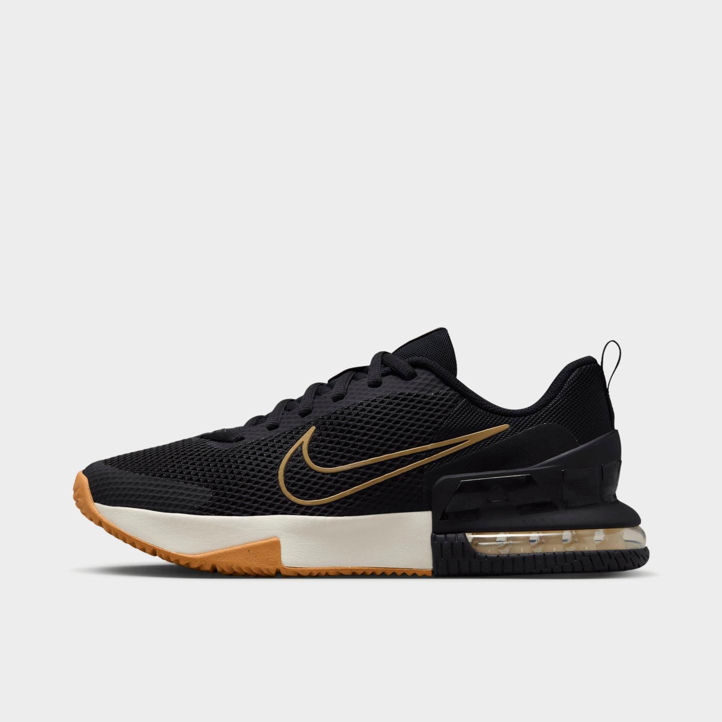 Men's Nithtke Air Max Alpha Trainer 6 Training Shoes - Part 3 - Black/Sail/Gum Light Brown/Parachute Beige - Left shoe facing left. Outside of the shoe.