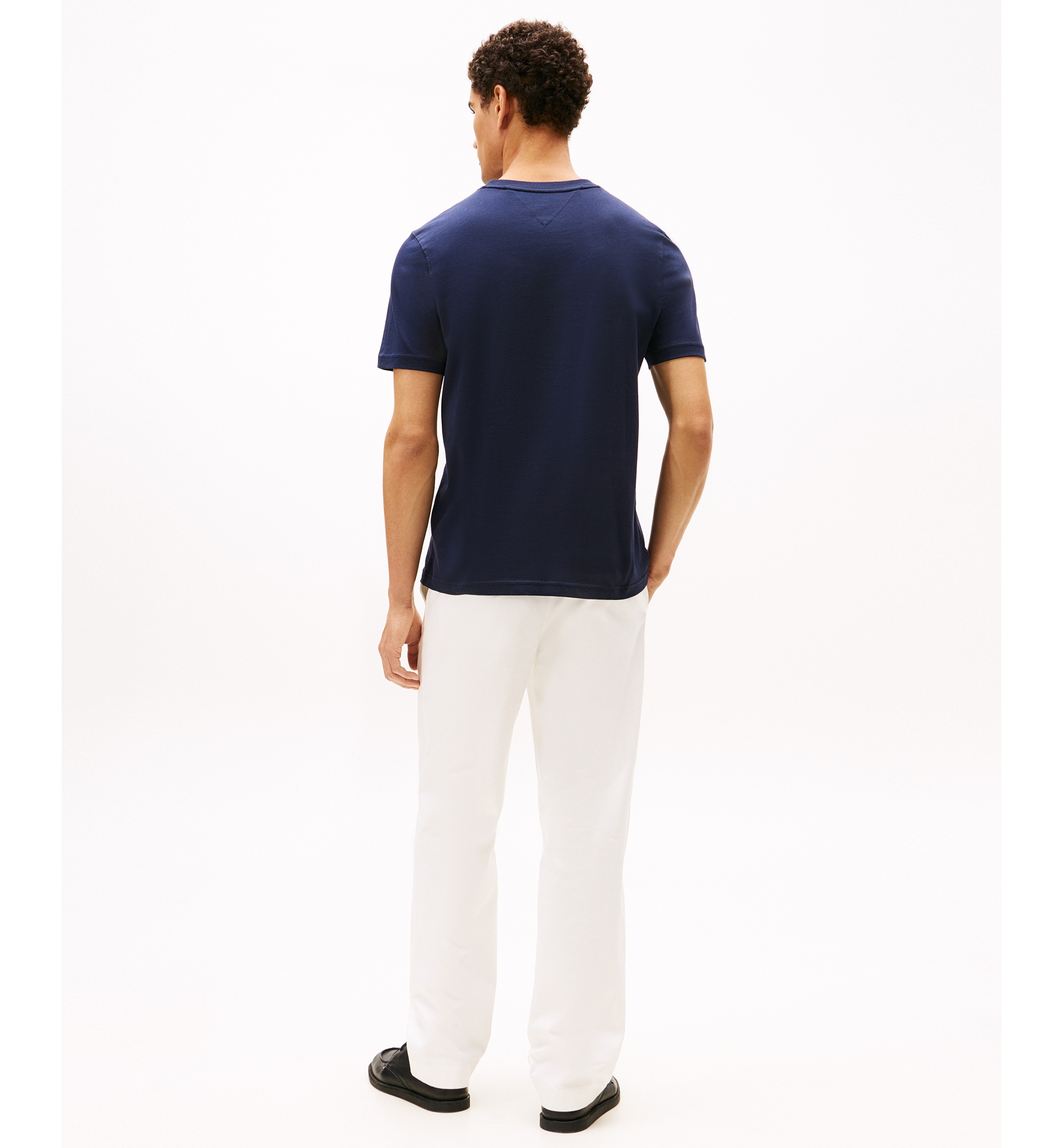 Tommy Hilfiger Men's Logo Embroidered Flag T-Shirt - Desert Sky