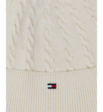 Tommy Hilfiger Baby Boys' Cable-Knit Long-Sleeve Coverall and Hat, 2-Piece Set - Cream