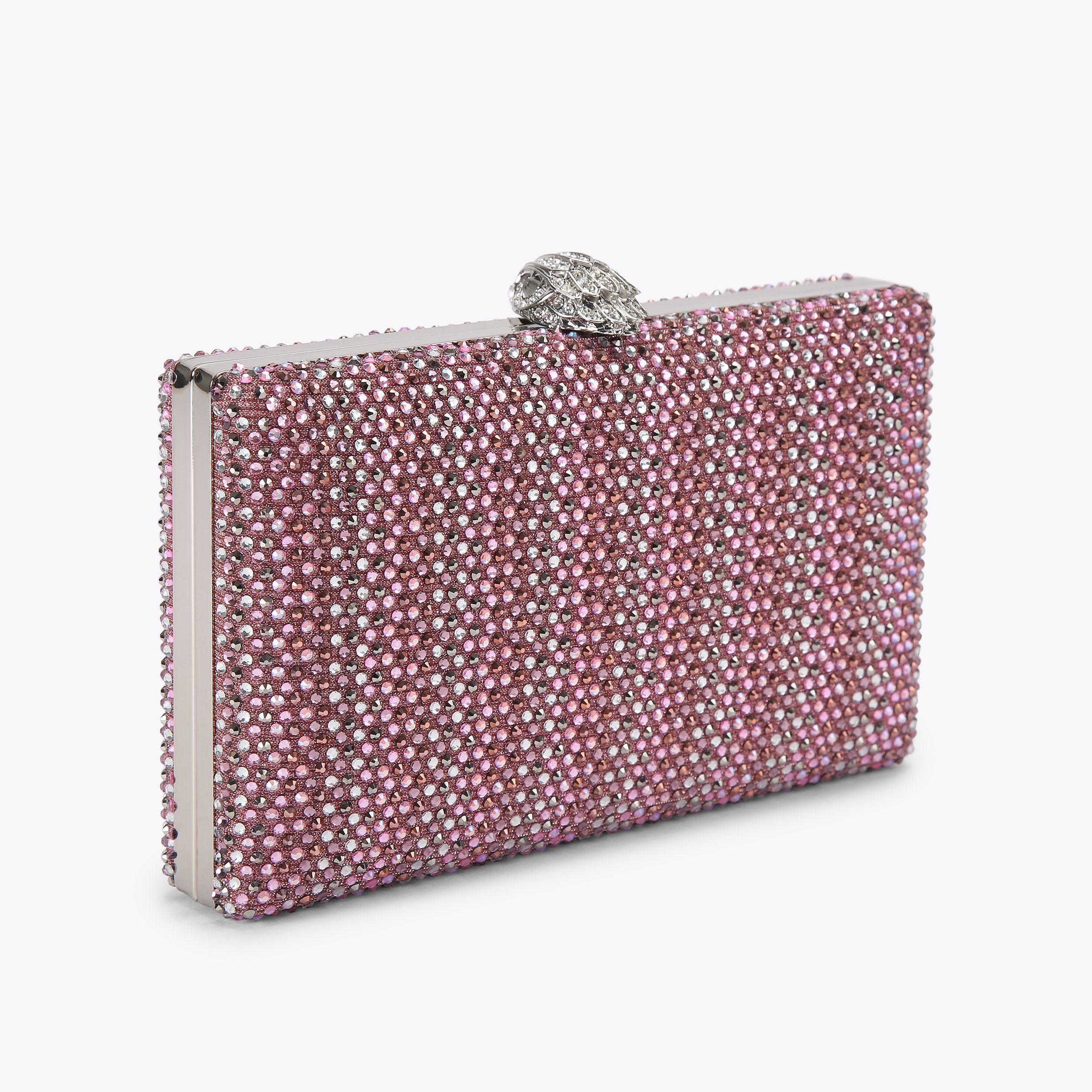 Kurt Geiger London Crystal Kensington Clutch Bag - Pink - view 4