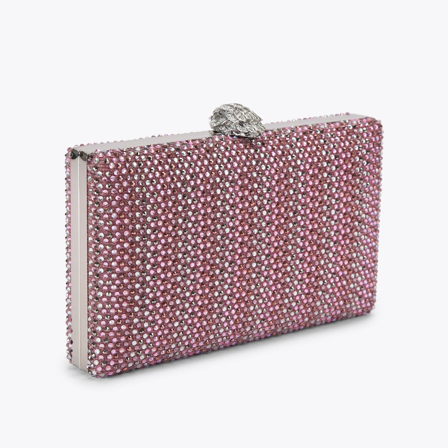 Kurt Geiger London Crystal Kensington Clutch Bag - Pink - view 4