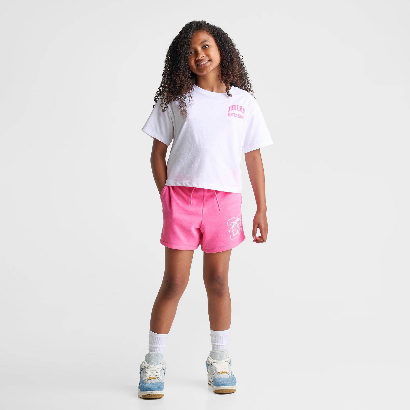 Girls' Big Kids' Jordan Collegiate T-Shirt - White - view 2