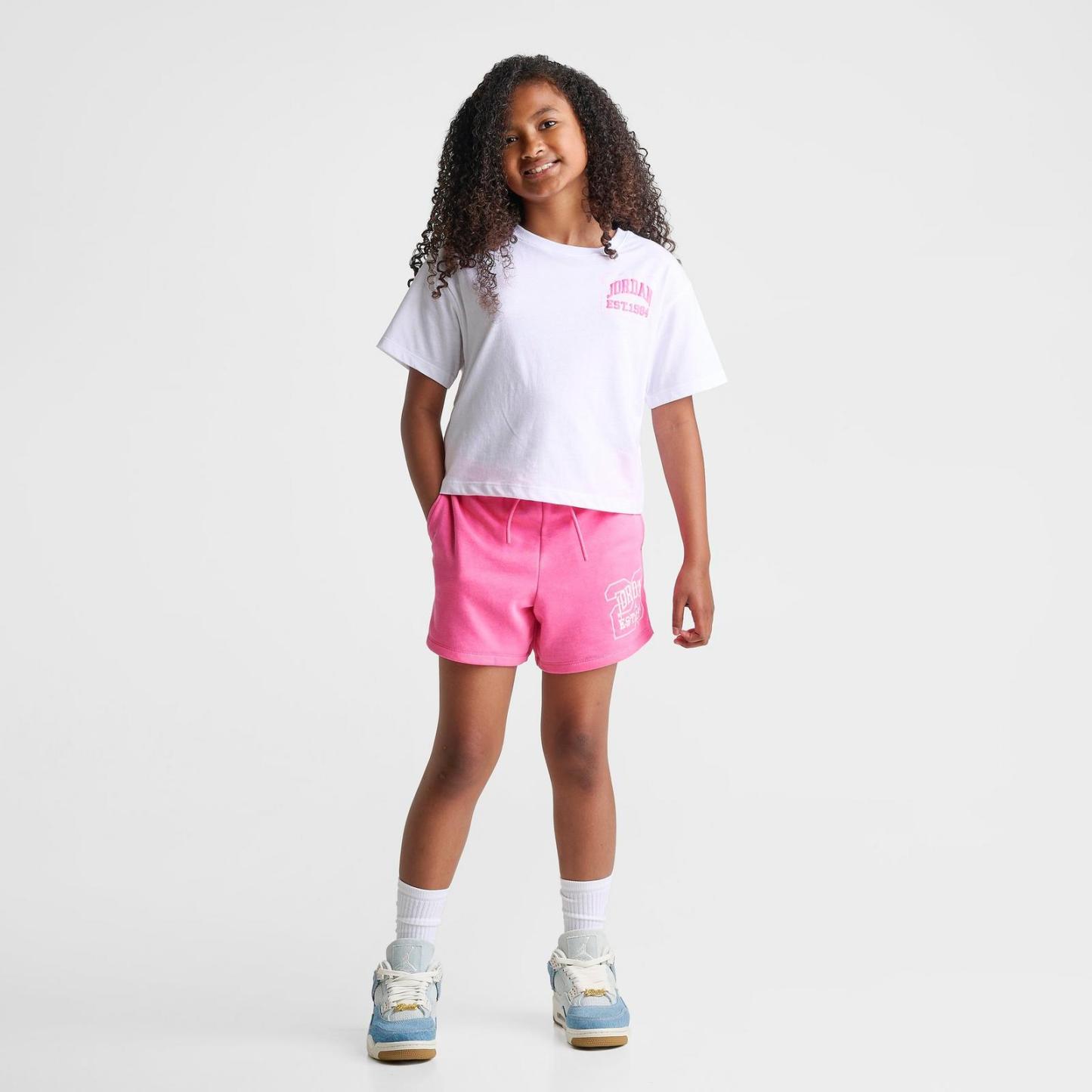 Girls' Big Kids' Jordan Collegiate T-Shirt - White - view 2