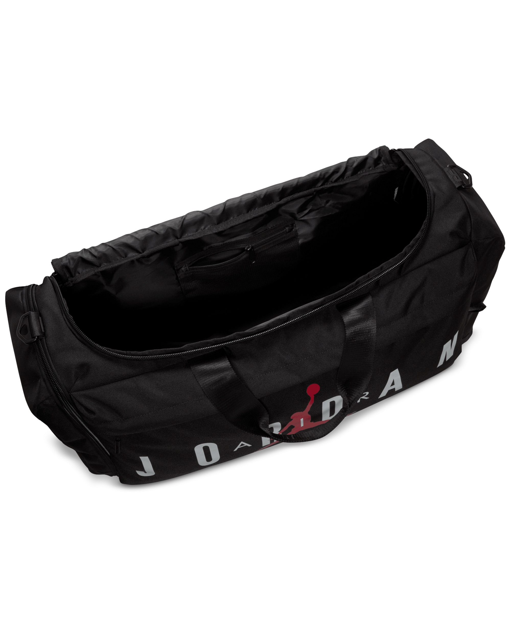 Jordan Large Logo Duffel Bag - Black/Gym Red/White