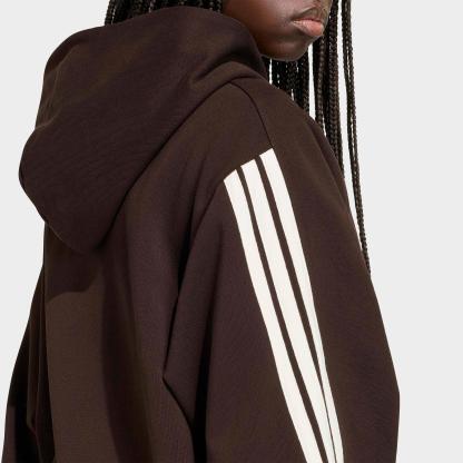 Women's adidas Sportswear Kit 3-Stripes Hoodie - Aurora Coffee/Off White/Off White