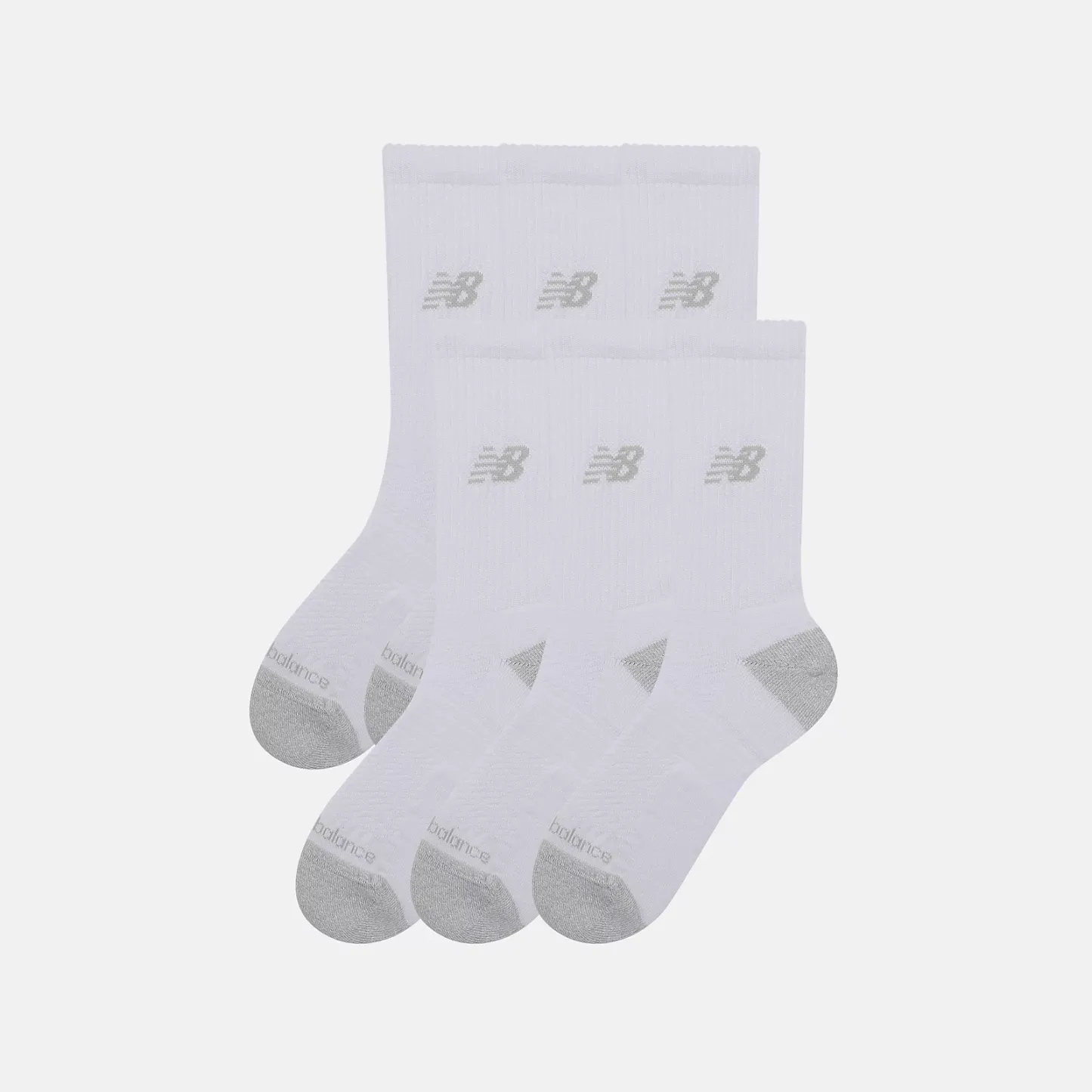 New Balance Active  Crew Socks 6 Pack, LAS65201WT