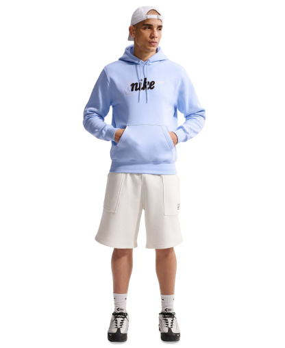 Nike Men's Embroidered Logo Relaxed-Fit Sweatshirt - Hydrogen Blue