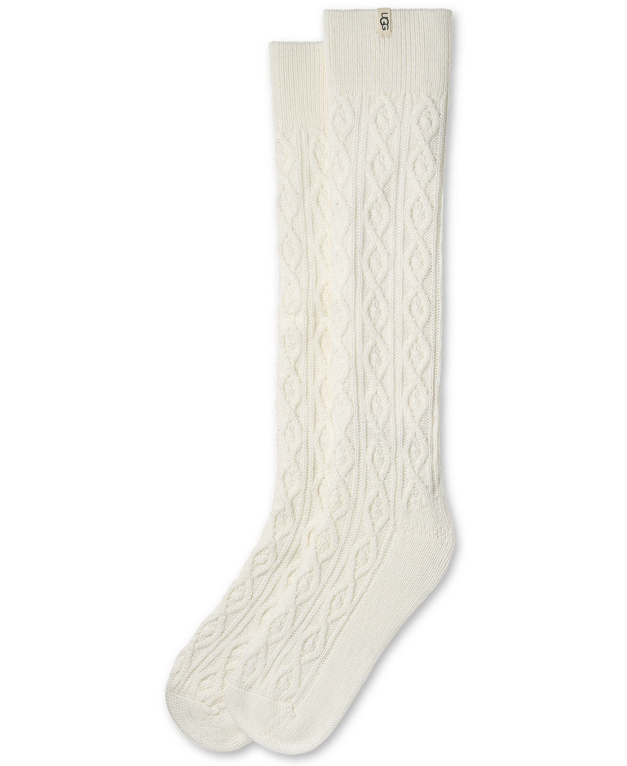 UGG® Women's Rensa Cable-Knit Knee-High Socks - Cream