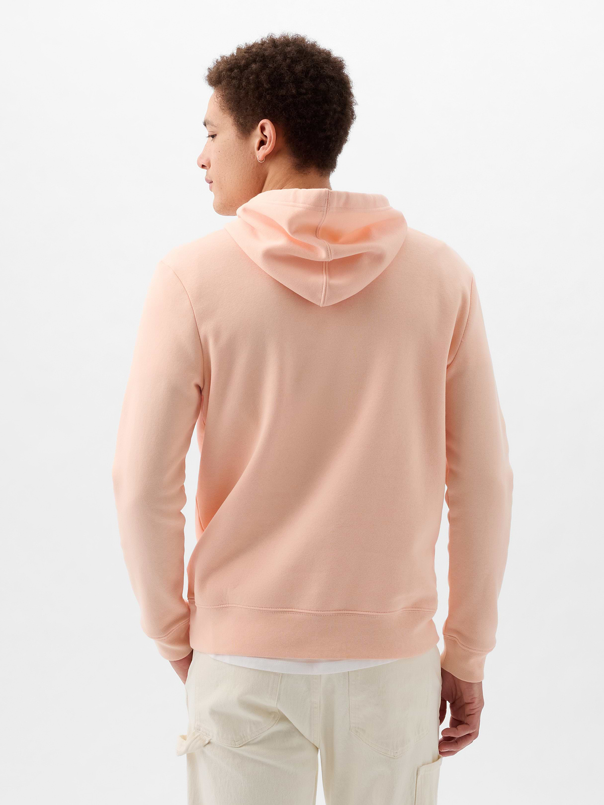 Adult VintageSoft Arch Logo Hoodie - peach parfait