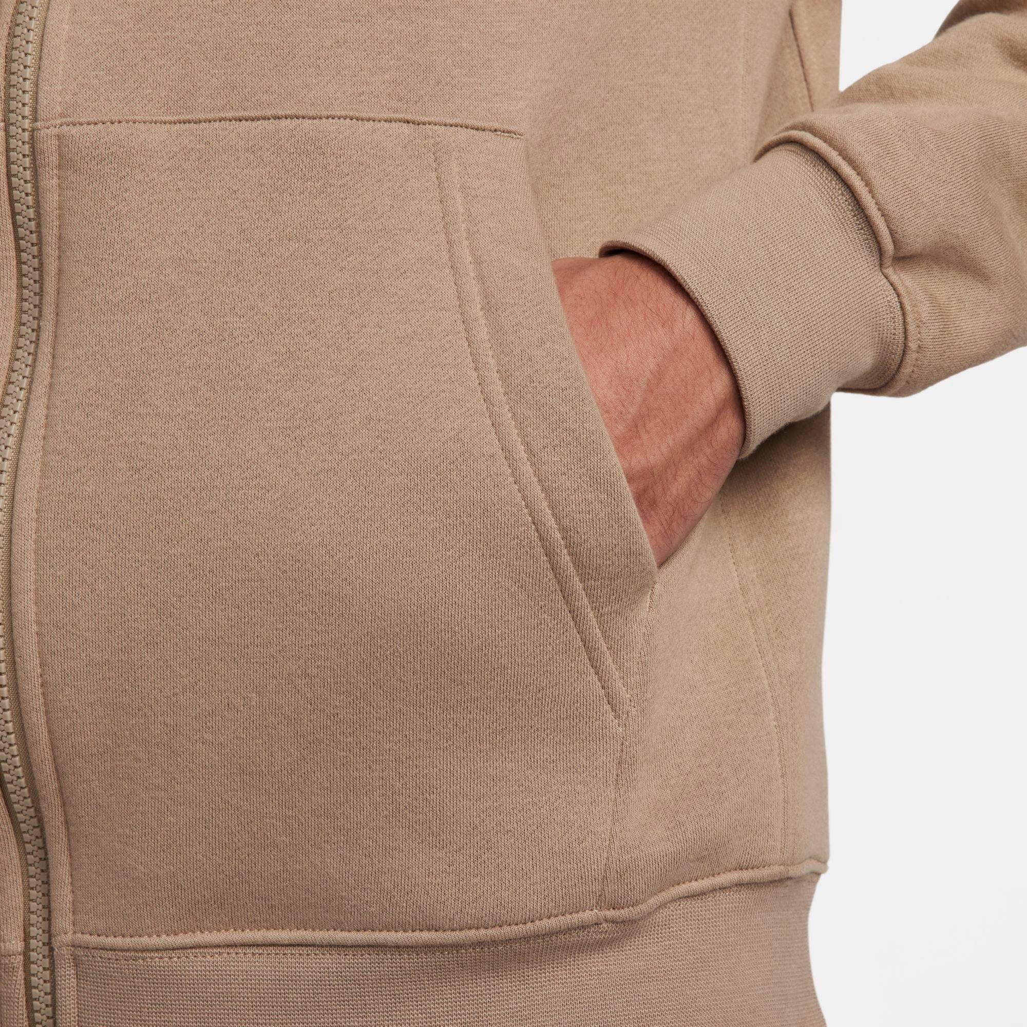 Nithtke Sportswear Club Fleece Full-Zip Hoodie - Khaki/Khaki/White
