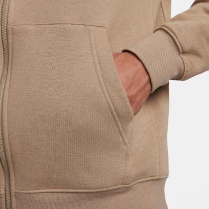 Nithtke Sportswear Club Fleece Full-Zip Hoodie - Khaki/Khaki/White