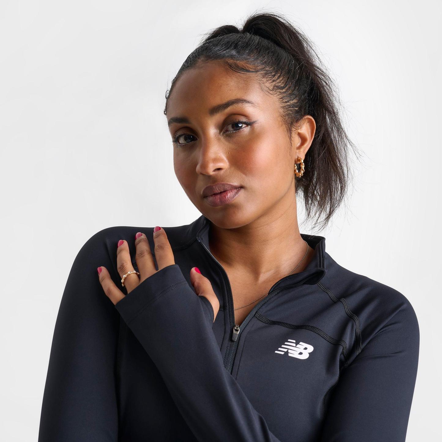Women's New Balance Full-Zip Training Jacket - Black - view 5