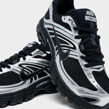 Women's Nithtke Air Max Moto 2K Casual Shoes - Part 1 - Black/Black/Metallic Silver - Detail shot