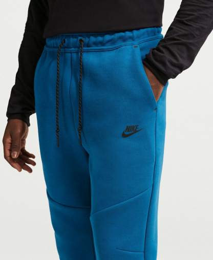 Nike Men's Tech Fleece Drawstring Joggers Pants - Court Blue/Black
