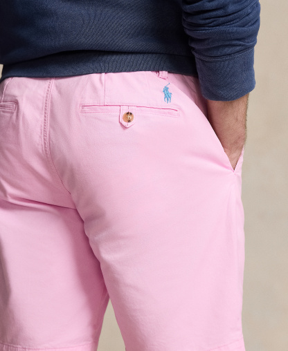 Polo Ralph Lauren Men's Stretch Classic-Fit Chino Shorts, 9" inseam - Carmel Pink