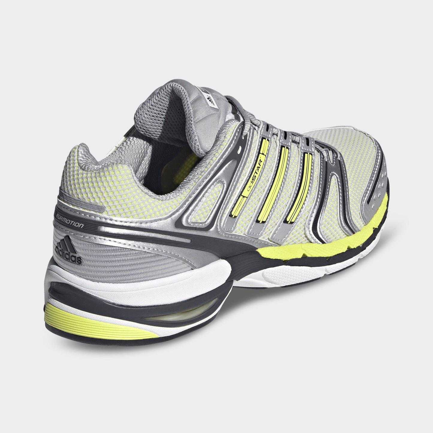 Men's adidas Adistar Control 5 Casual Shoes - Part 1 - Grey/Semi Frozen Lemon/Utility Black - Back view