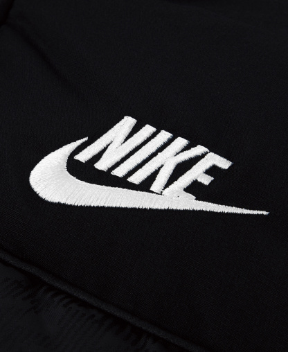 Nike Boys' 4-7 Jacquard Logo Mixed Media Puffer Jacket - Black