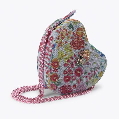 Kurt Geiger London Kensington Heart Cross Body Bag - Blue - view 3