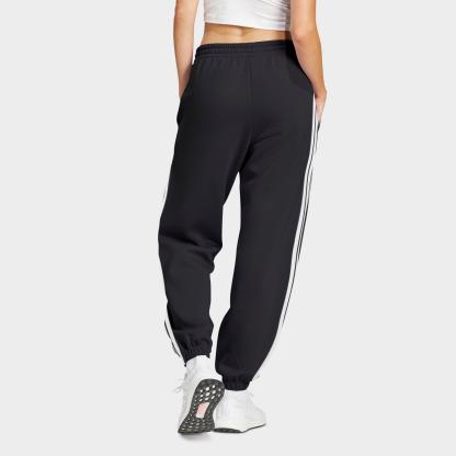 Women's adidas Essentials 3-Stripes French Terry Cuffed Pants - Black/White