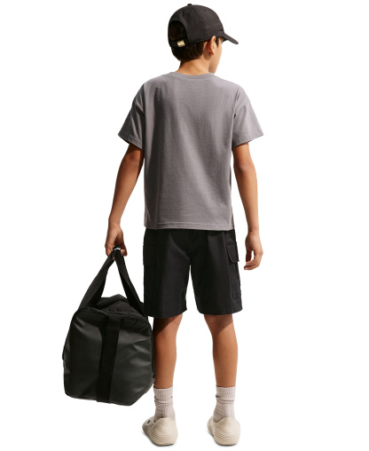 Nike Boys' 8-20 Sportswear Club Woven Cargo Shorts - Black/White