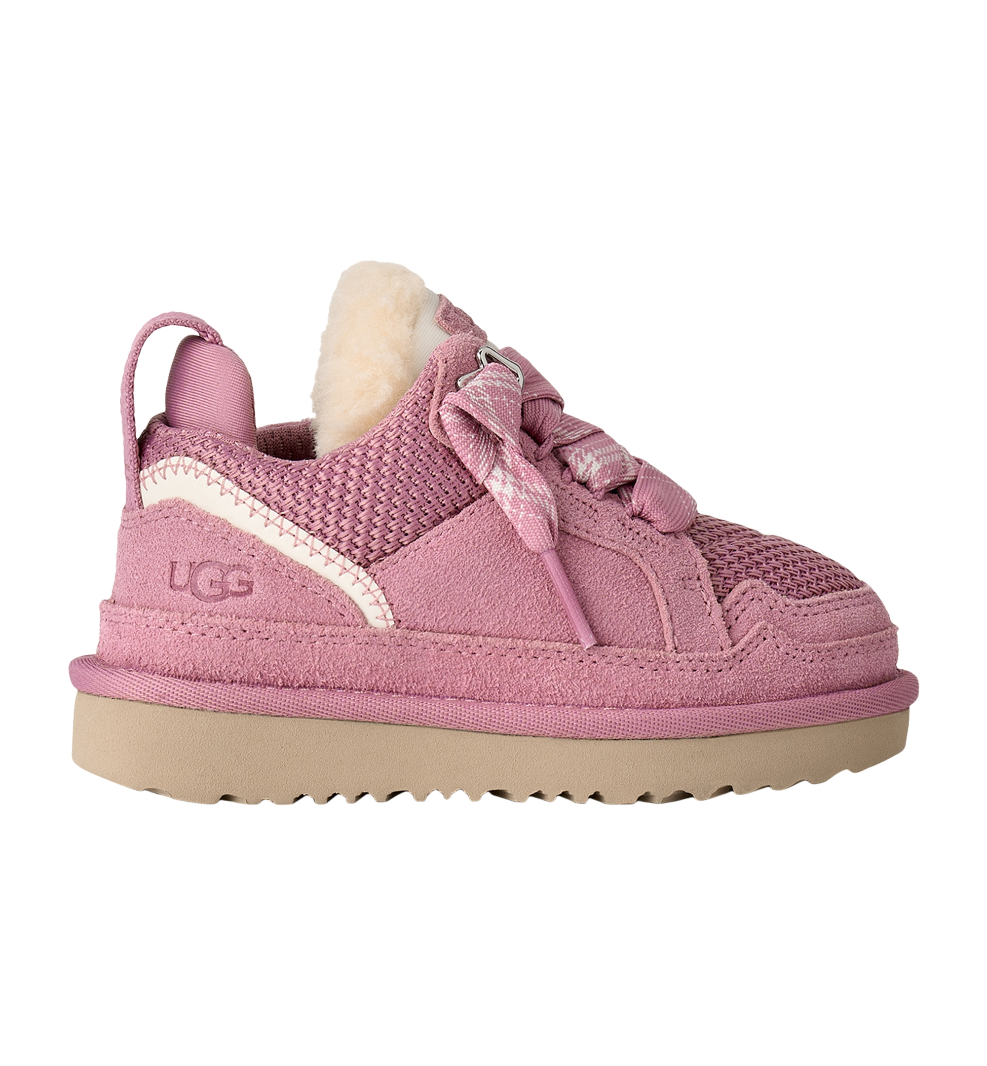 UGG® Toddler Kids Lowmel Lace-Up Sneakers - Dusty Orchid