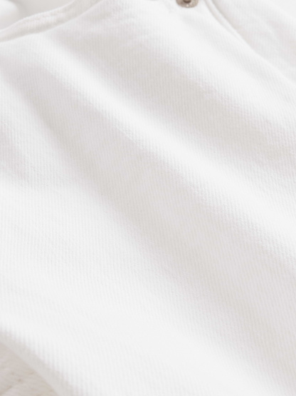 High Rise '90s Slim Straight Jeans - Optic white