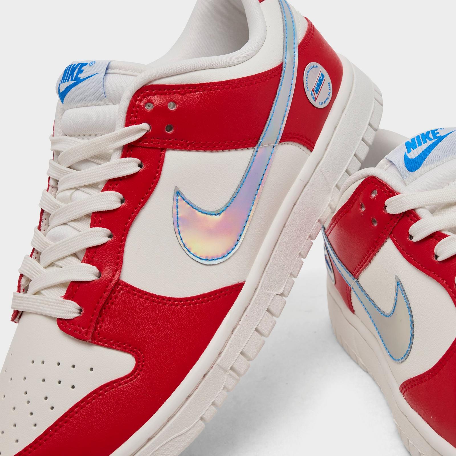 Women's Nike Dunk Low WNBA 30th Casual Shoes - Action Red/Sail/Light Photo Blue/Multi-Color