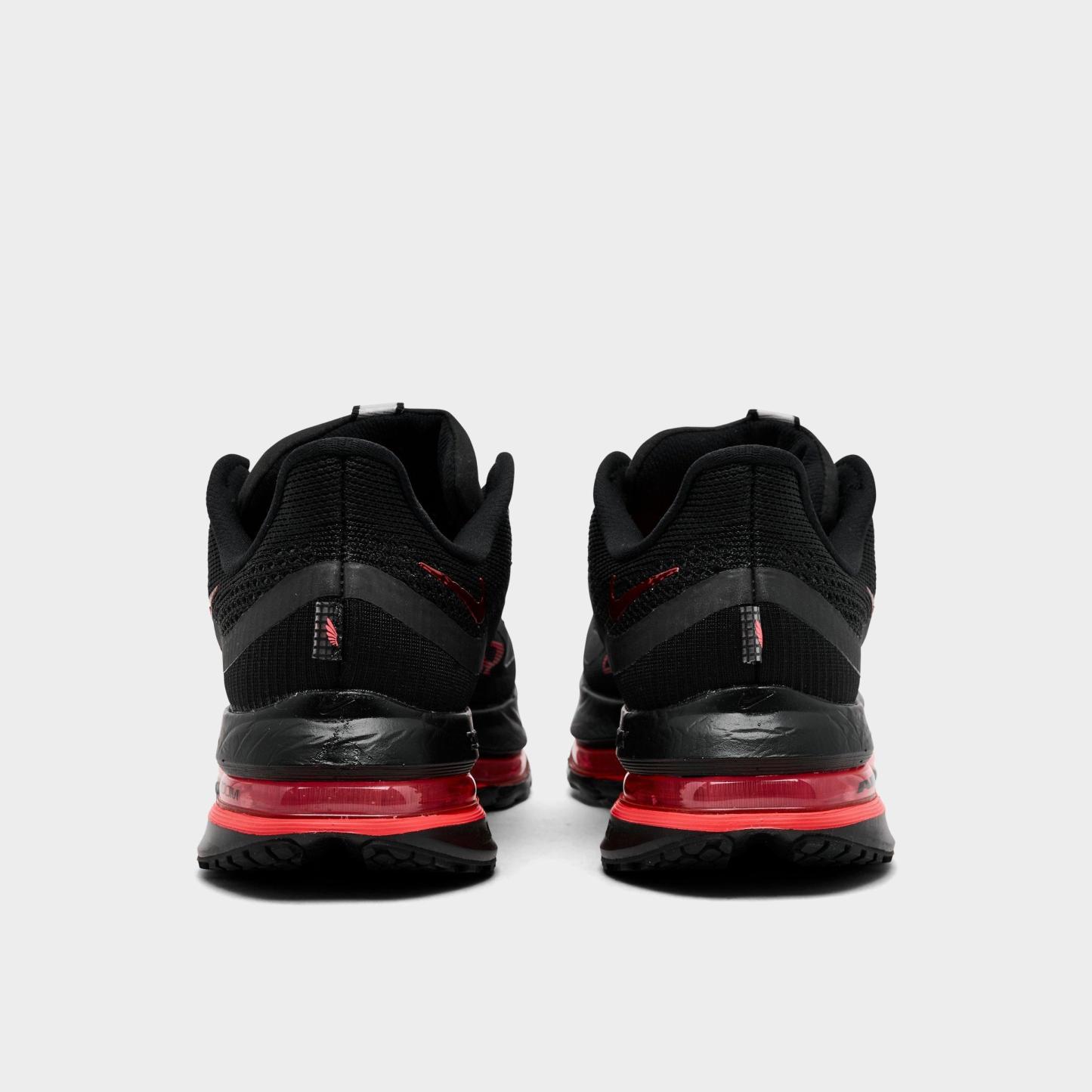 Women's Nithtke Pegasus Premium Running Shoes - Part 2 - Black/Anthracite/Hot Lava - Back view
