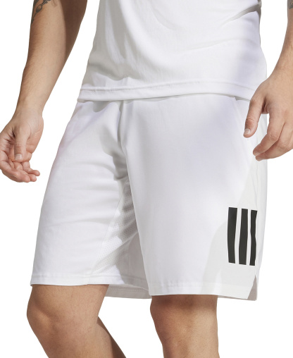 adidas Men's Club Tennis Climacool Three-Stripes 7" Shorts - White