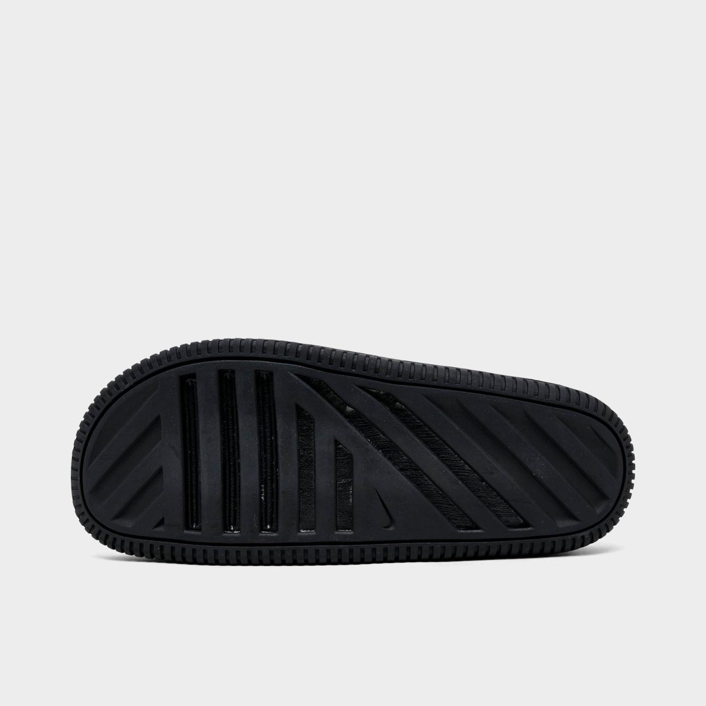 Big Kids' Nithtke Calm Slide Sandals - Black/Black/Black - Bottom view