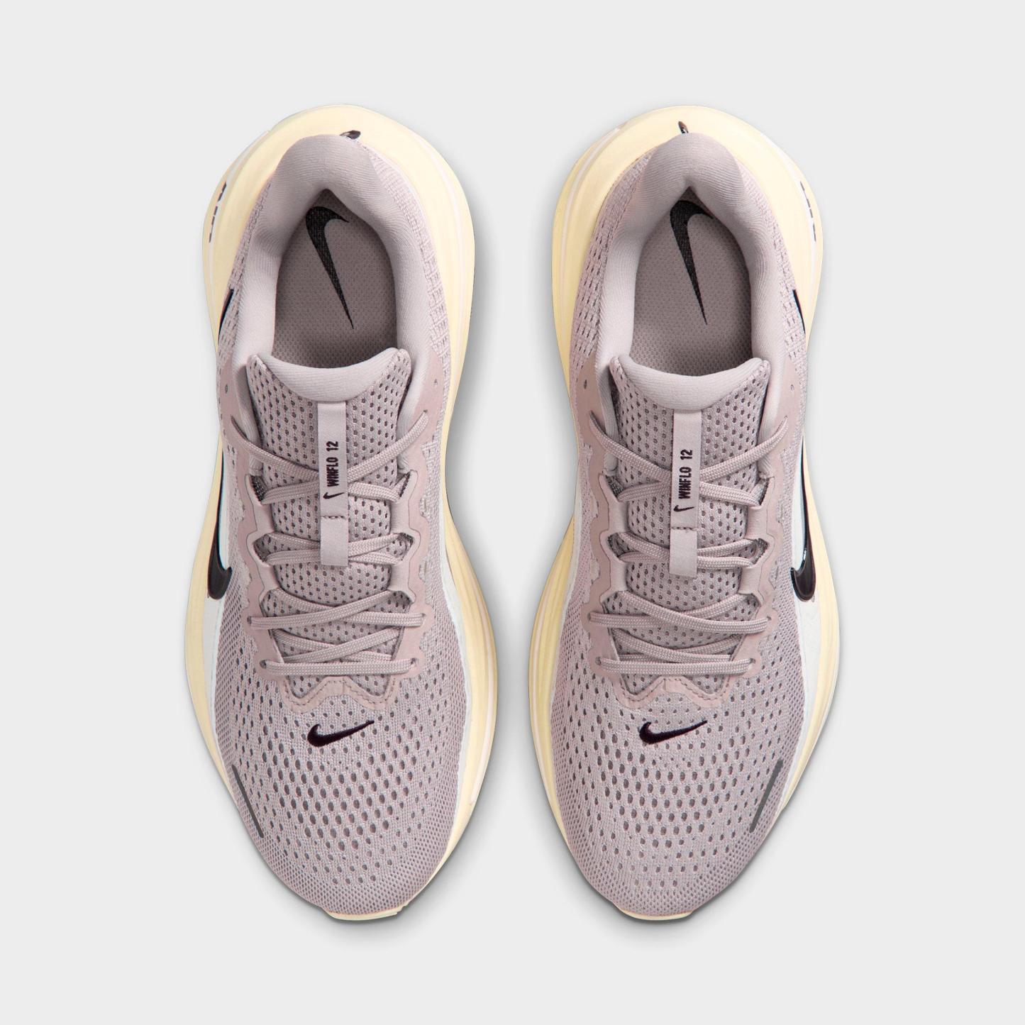 Men's Nithtke Air Winflo 12 Road Running Shoes - College Grey/Coconut Milk/Phantom/Burgundy Ash - Top view